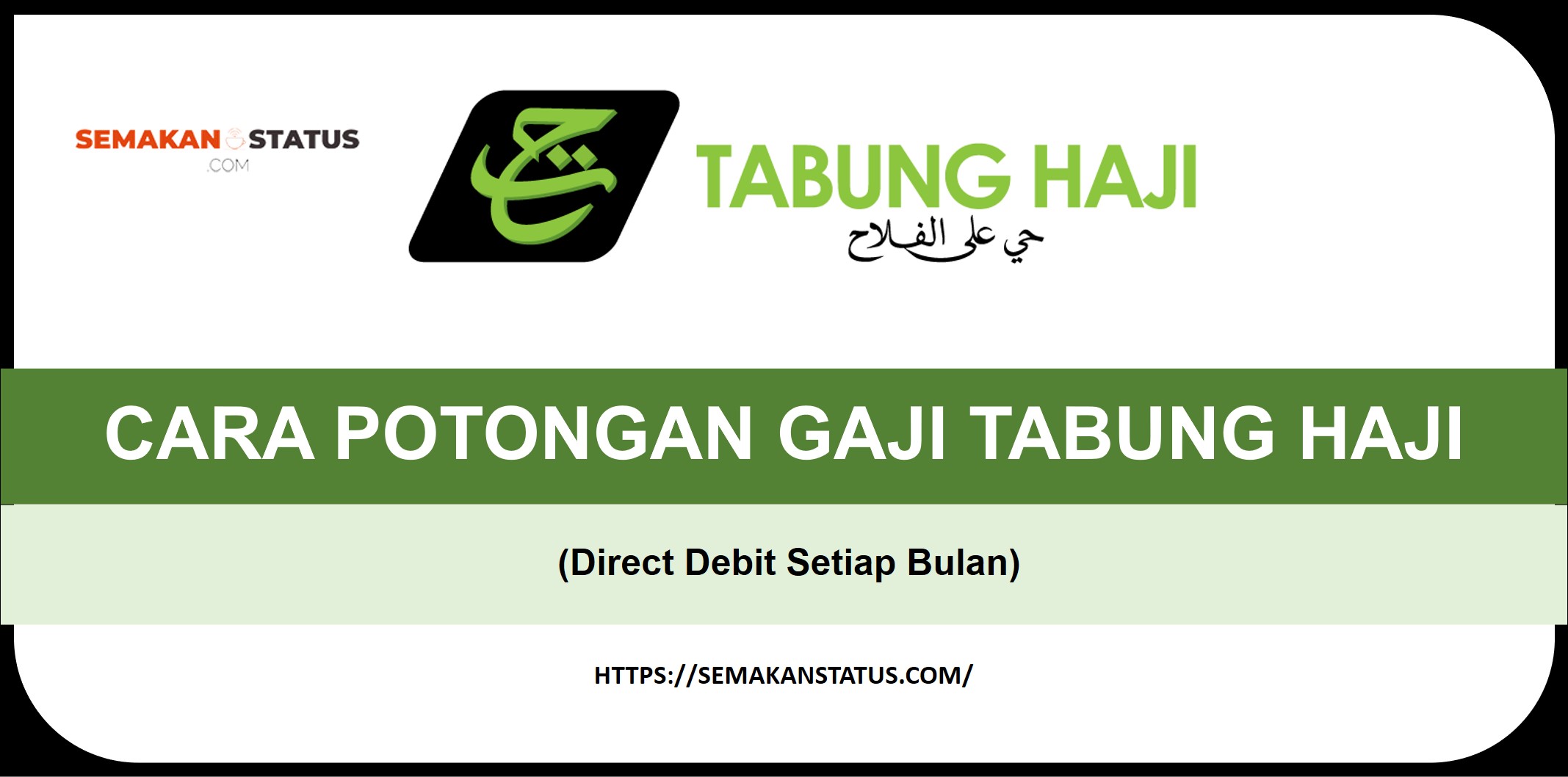 CARA POTONGAN GAJI TABUNG HAJI (Direct Debit Setiap Bulan)